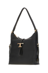 Black leather T Timeless small shopping bag -  | Wise