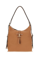 Caramel leather T Timeless small shopping bag -  | Wise