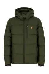 Military green polyester down jacket -  | Wise