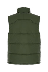 Piumino smanicato in poliestere verde oliva -  | Wise