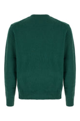 Green wool blend sweater -  | Wise