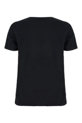 Black cotton t-shirt -  | Wise