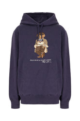 Navy blue cotton blend sweatshirt -  | Wise