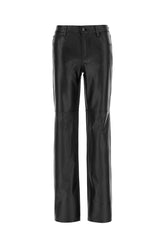Black nappa leather pants -  | Wise