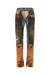 Printed cotton jeans -  | Wise