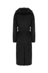 Cappotto in misto lana nera -  | Wise