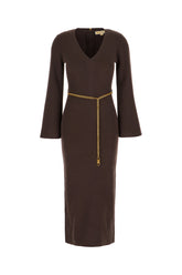 Abito in misto lana marrone -  | Wise