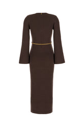 Abito in misto lana marrone -  | Wise