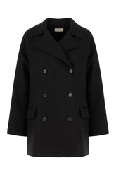 Black wool blend coat -  | Wise