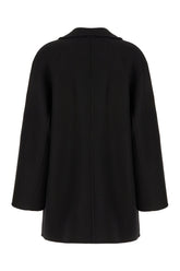 Black wool blend coat -  | Wise
