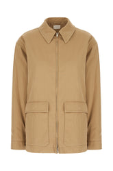 Beige cotton blend jacket -  | Wise