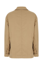 Beige cotton blend jacket -  | Wise