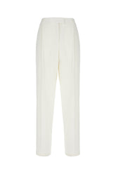 Pantalone in misto cotone avorio -  | Wise