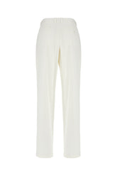 Pantalone in misto cotone avorio -  | Wise