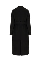 Cappotto in misto lana nera -  | Wise