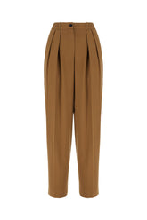 Pantalone in misto cotone cammello -  | Wise