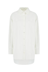 White cotton blend shirt -  | Wise