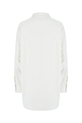 White cotton blend shirt -  | Wise
