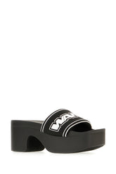 Black rubber slippers -  | Wise