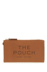 Brown leather clutch -  | Wise