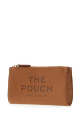 Brown leather clutch -  | Wise