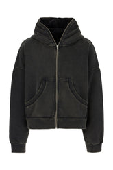 Dark grey cotton sweatshirt -  | Wise