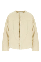 Cream cotton down jacket -  | Wise