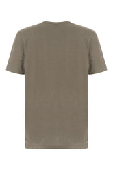 Military green cotton t-shirt -  | Wise