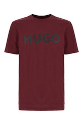 Burgundy cotton t-shirt -  | Wise