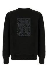 Black cotton sweatshirt -  | Wise