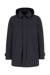 Midnight blue nylon down jacket -  | Wise