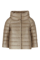 Cappuccino nylon down jacket -  | Wise