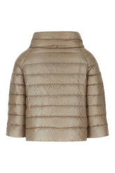 Cappuccino nylon down jacket -  | Wise