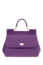 Borsa a mano Sicily grande in pelle viola -  | Wise