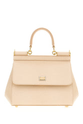 Pastel pink leather medium Sicily handbag -  | Wise