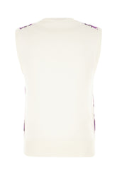 Printed silk vest -  | Wise