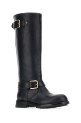 Black leather boots -  | Wise