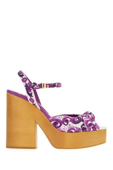 Embroidered fabric sandals -  | Wise