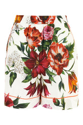 Printed cotton bermuda shorts -  | Wise