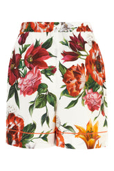 Printed cotton bermuda shorts -  | Wise