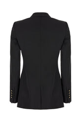 Black stretch wool blazer -  | Wise