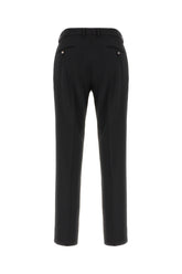 Black stretch wool pants -  | Wise