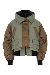 Multicolor polyester blend Claremont down jacket -  | Wise