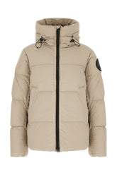 Dove grey nylon Crofton down jacket -  | Wise