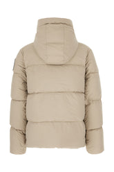 Dove grey nylon Crofton down jacket -  | Wise
