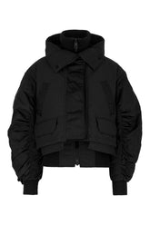 Black polyester blend Claremont down jacket -  | Wise