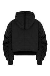 Black polyester blend Claremont down jacket -  | Wise