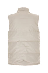 Light grey polyester blend Freestyle sleeveless down jacket -  | Wise