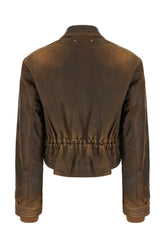Giubbino in pelle marrone -  | Wise