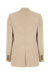 Sand stretch wool blazer -  | Wise